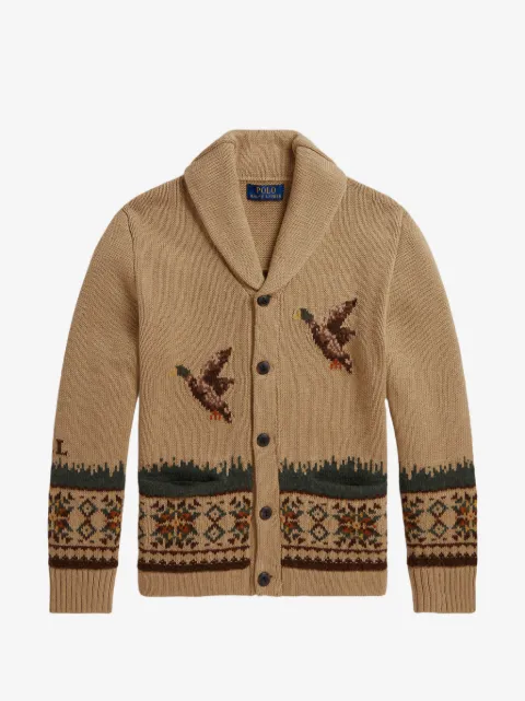 POLO RALPH LAUREN KIDS shawl-collar cardigan