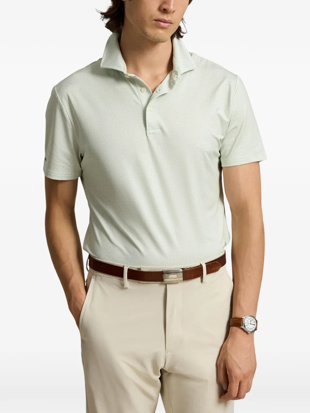 RLX Ralph Lauren Poloshirt met geometrische print Groen