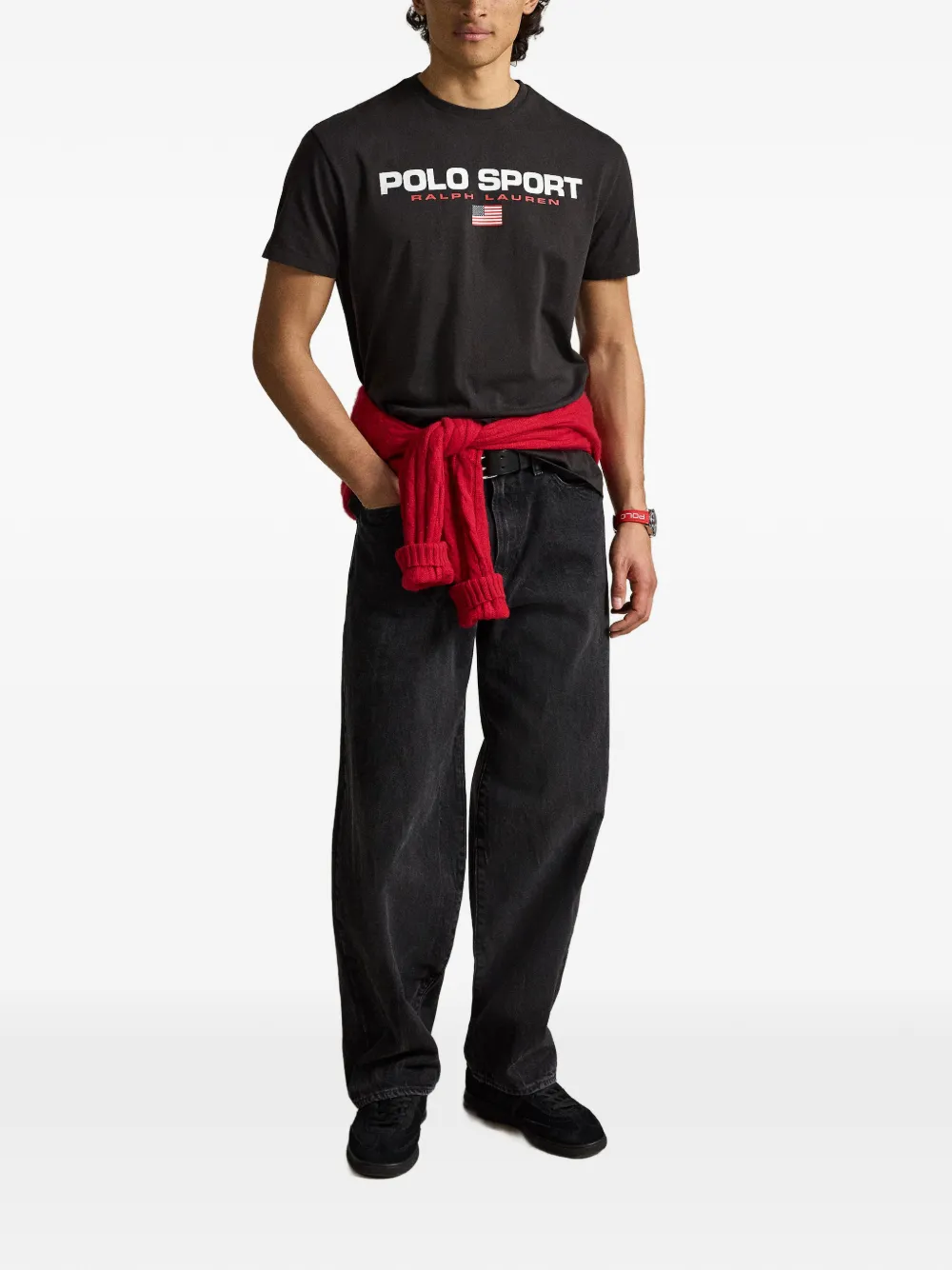 Polo Ralph Lauren T-shirt met logoprint Zwart