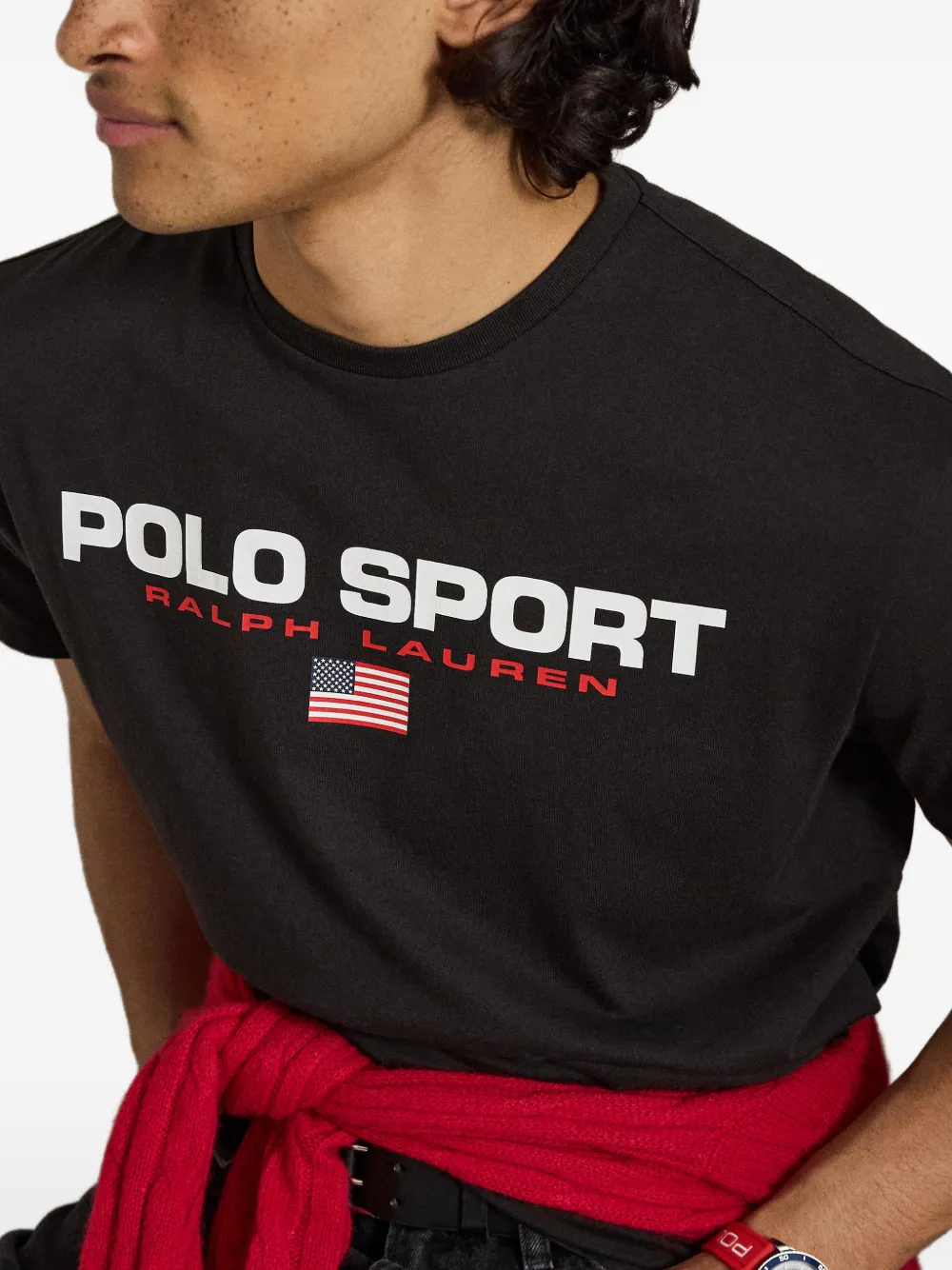 Polo Ralph Lauren T-shirt met logoprint Zwart