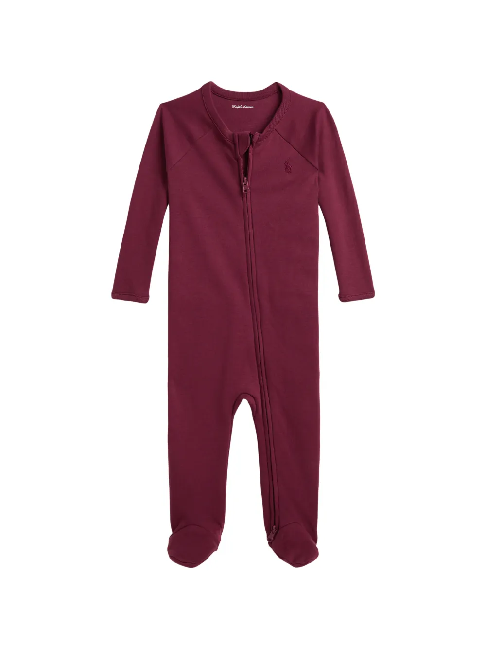 POLO RALPH LAUREN KIDS Pigiama con ricamo a righe - Rosso