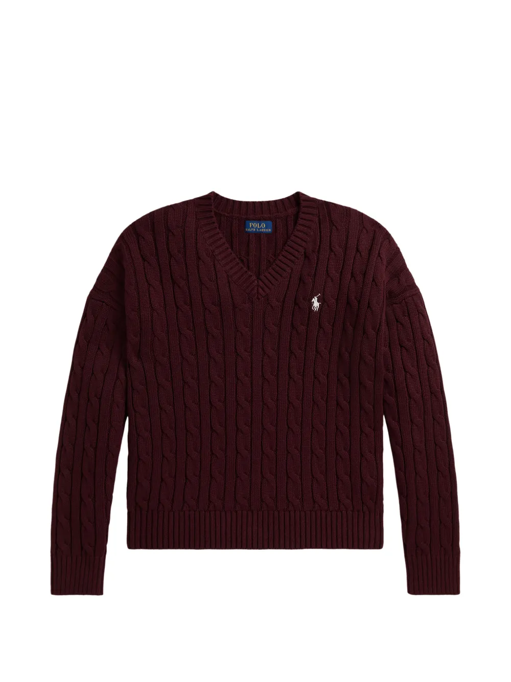 POLO RALPH LAUREN KIDS Maglione con scollo a V - Rosso
