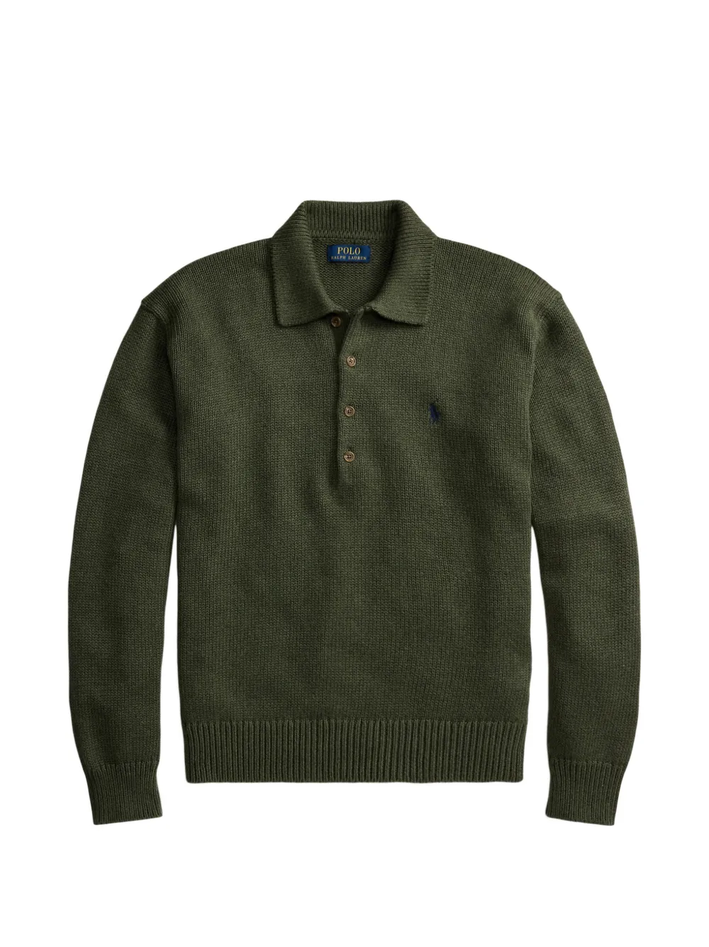 Polo Ralph Lauren Pullover mit Knopfleiste - Grün