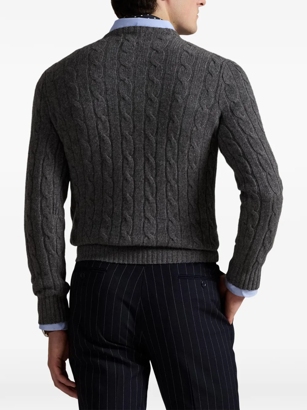 Polo Ralph Lauren The Iconic kabelgebreide trui Grijs
