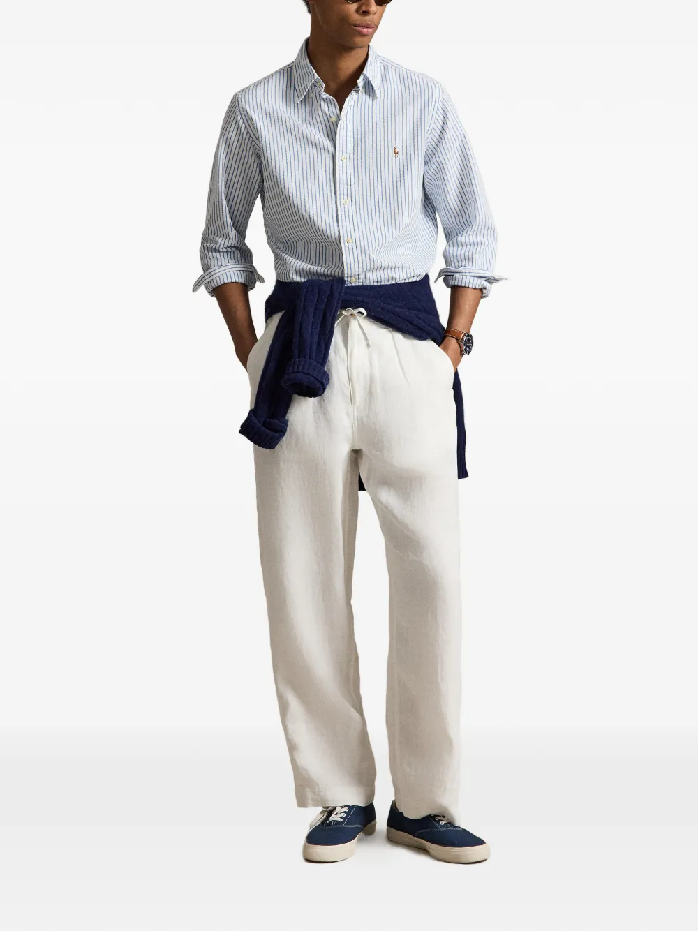 Polo Ralph Lauren Gestreept overhemd Wit