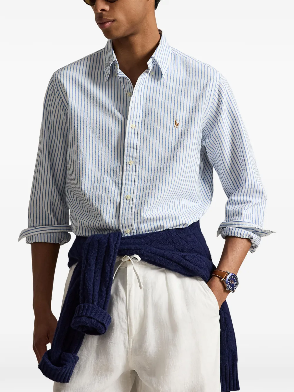Polo Ralph Lauren Gestreept overhemd Wit