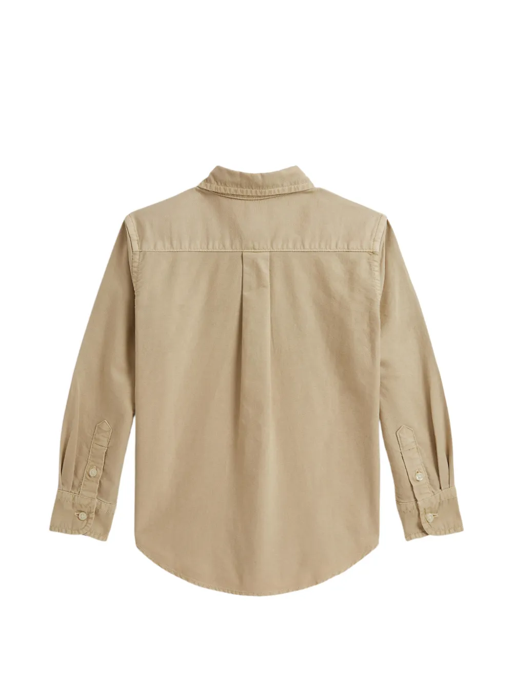 POLO RALPH LAUREN KIDS Katoenen Oxford shirt met logo-detail Beige