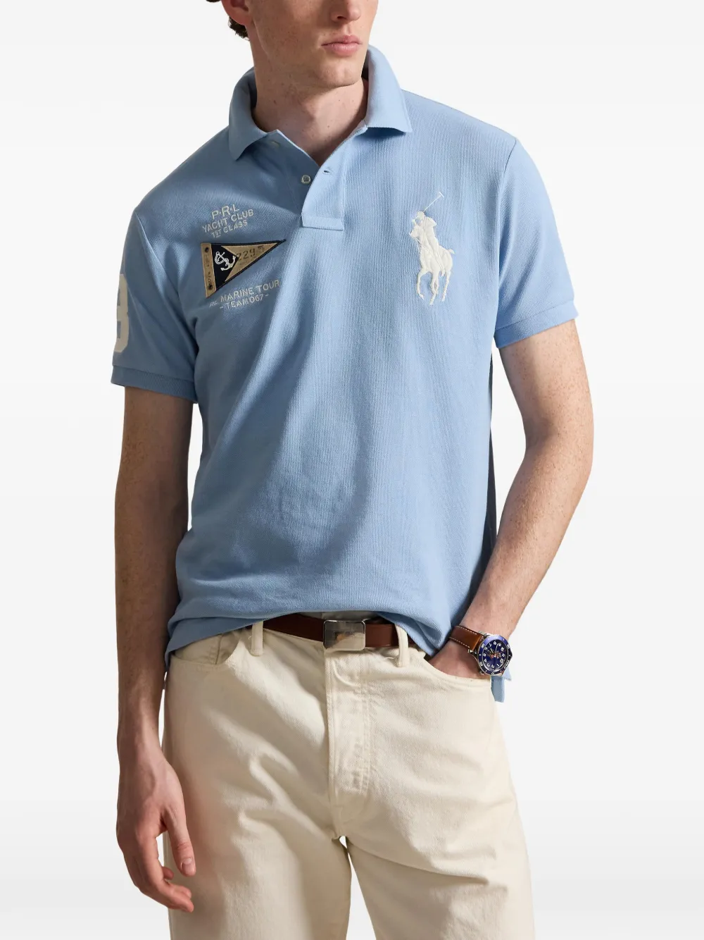 Polo Ralph Lauren Poloshirt met geborduurd logo Blauw
