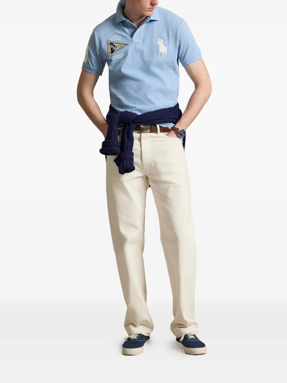 Polo Ralph Lauren Poloshirt met geborduurd logo Blauw