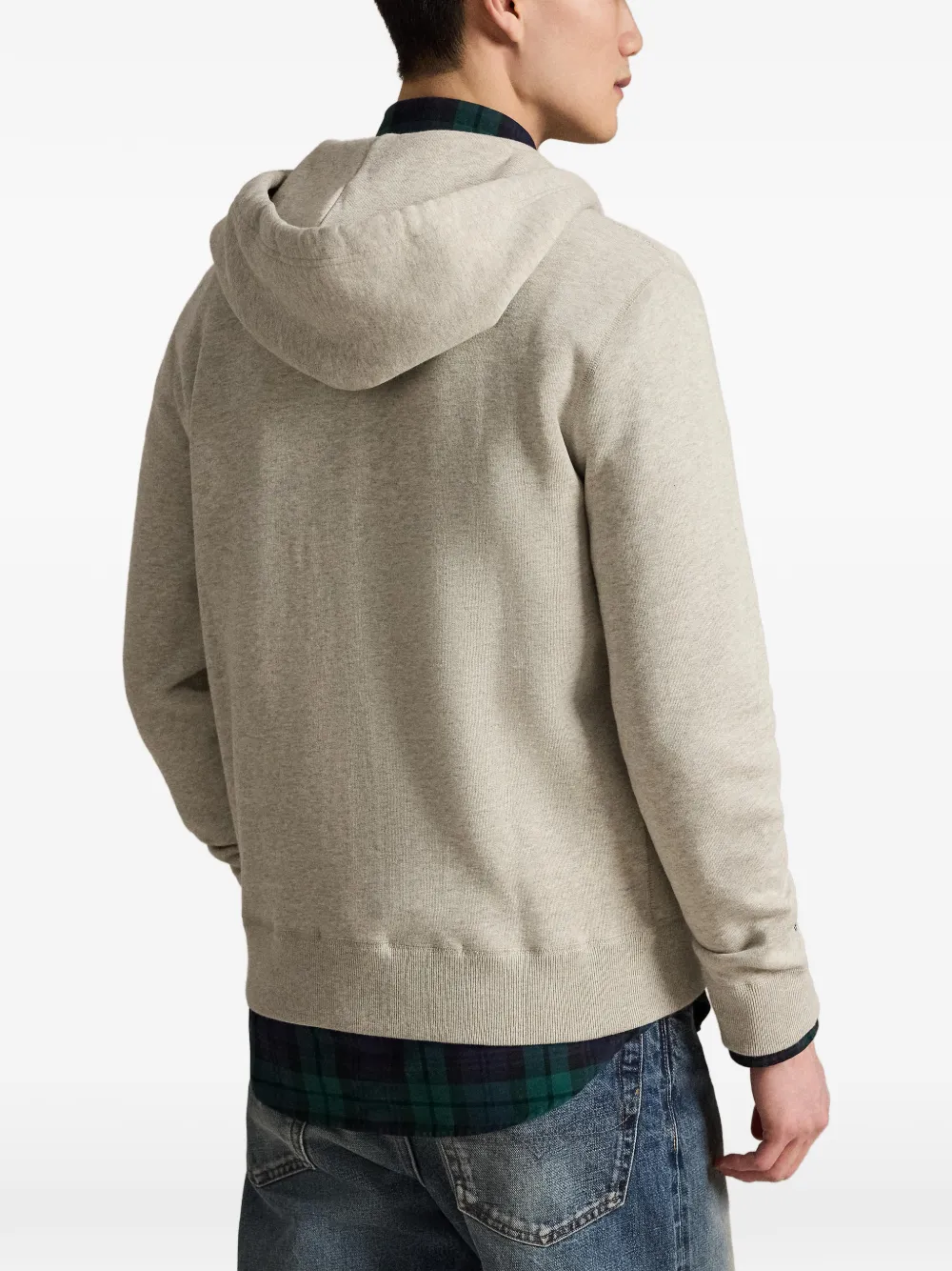 Polo Ralph Lauren Hoodie met geborduurd logo Grijs