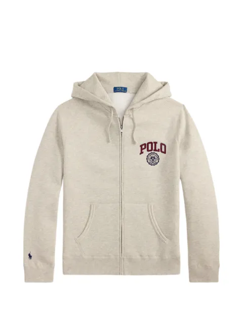 Polo Ralph Lauren logo-embroidered zip-up hoodie