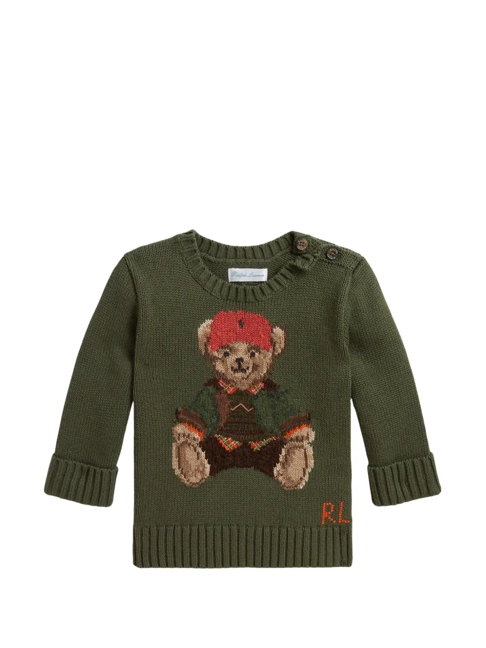 POLO RALPH LAUREN KIDS Maglione Polo Bear - Verde