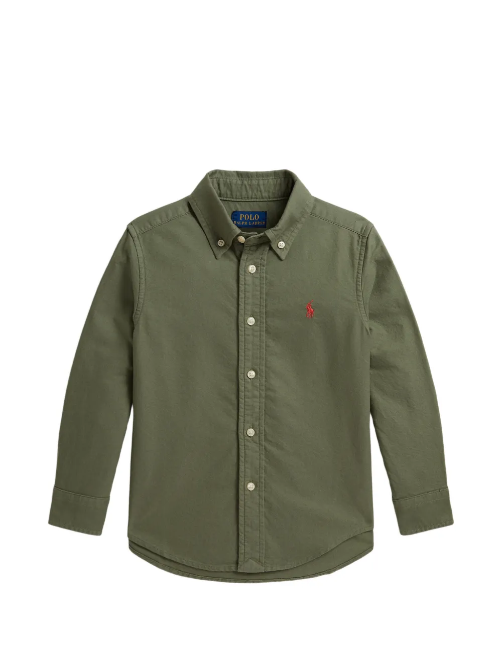POLO RALPH LAUREN KIDS chest logo shirt - Verde