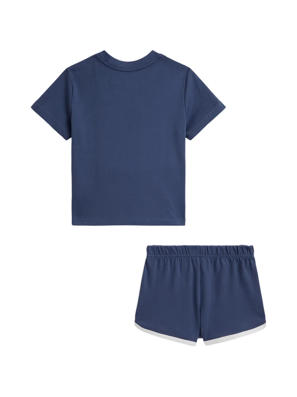 POLO RALPH LAUREN KIDS Polo Bear katoenen T-shirt en shorts set Blauw