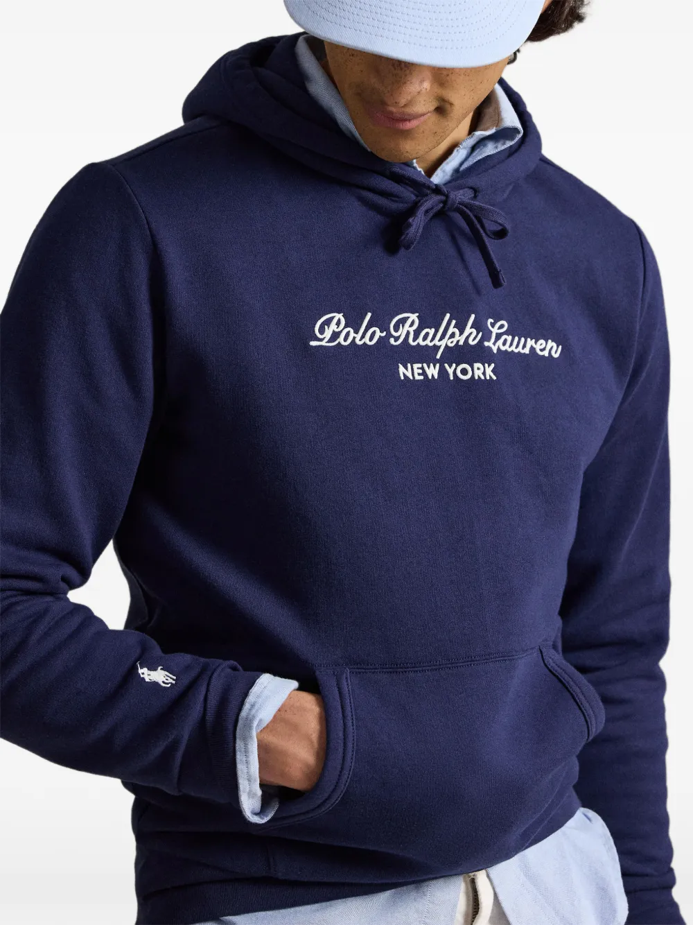 Polo Ralph Lauren Hoodie met geborduurd logo Blauw
