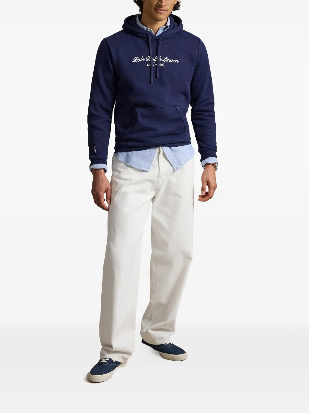 Polo Ralph Lauren Hoodie met geborduurd logo Blauw