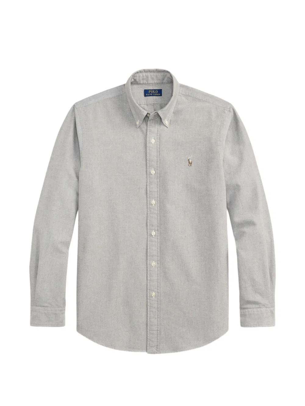 Polo Ralph Lauren logo embroidered oxford shirt - Grau