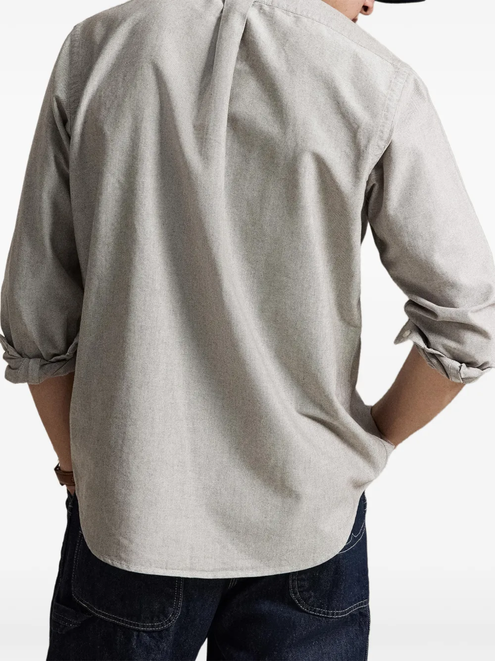 Polo Ralph Lauren Overhemd met geborduurd logo Grijs