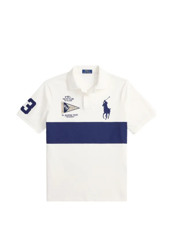 Polo Ralph Lauren Camisa Polo Big-Pony Com Bandeira Náutica