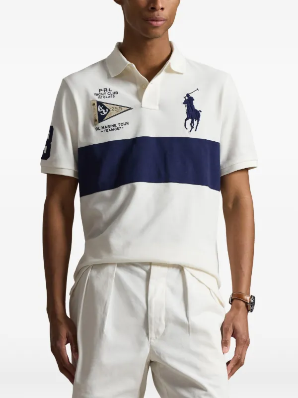 Polo Ralph Lauren Camisa Polo Big-Pony Com Bandeira Náutica