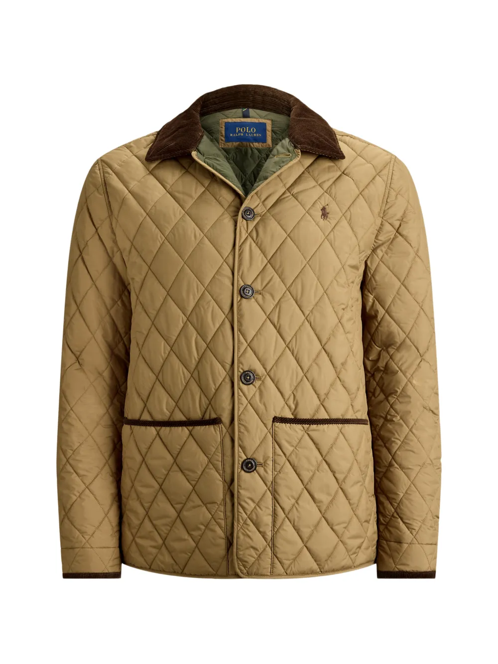 Polo Ralph Lauren Steppjacke mit Cordkragen - Braun