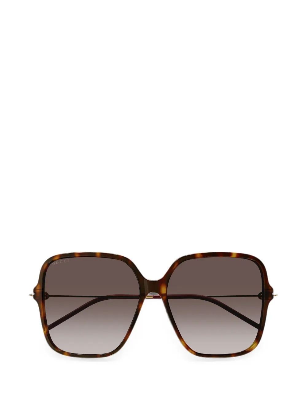 Gucci Eyewear oversized-frame sunglasses - Marrone
