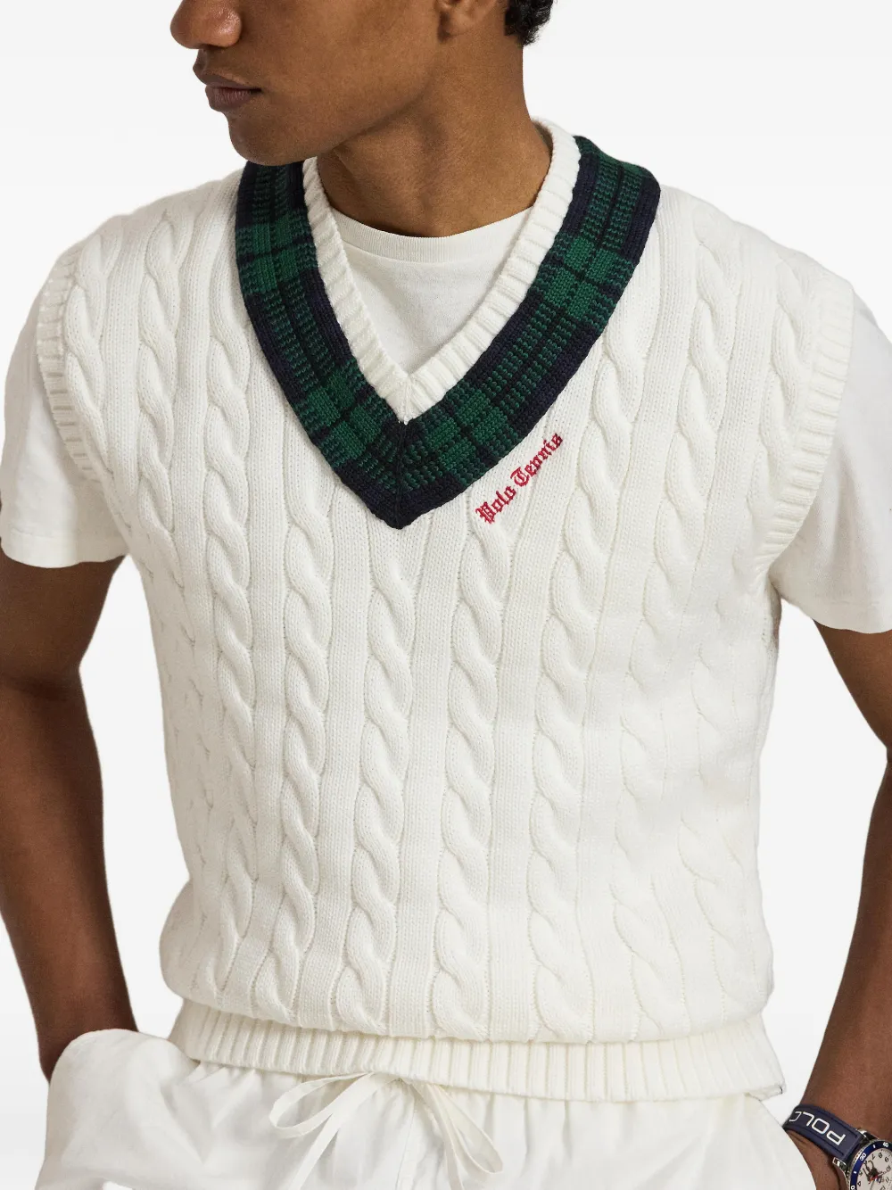 Polo Ralph Lauren Kabelgebreide trui Wit