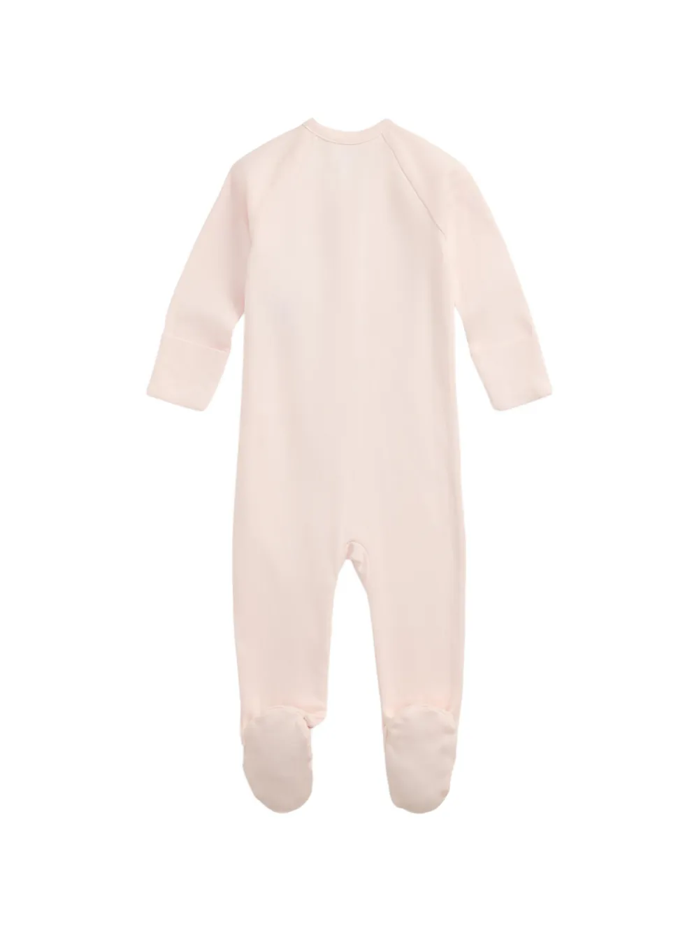 POLO RALPH LAUREN KIDS Romper met borduurwerk en voetjes Roze
