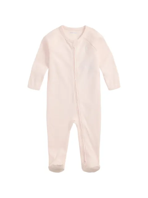 POLO RALPH LAUREN KIDS embroidered footed coverall