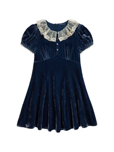 POLO RALPH LAUREN KIDS robe à col en dentelle