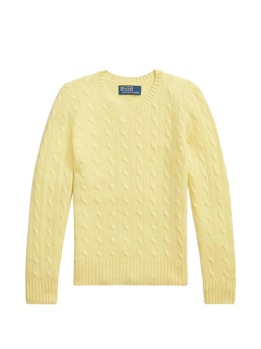 POLO RALPH LAUREN KIDS cable-knit crewneck sweater - Giallo