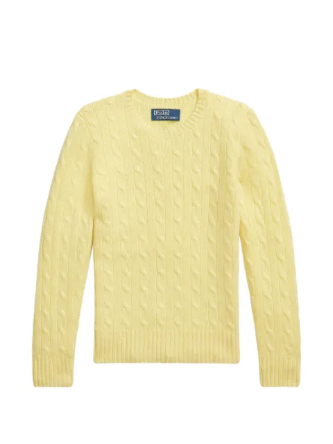 POLO RALPH LAUREN KIDS cable-knit crewneck sweater