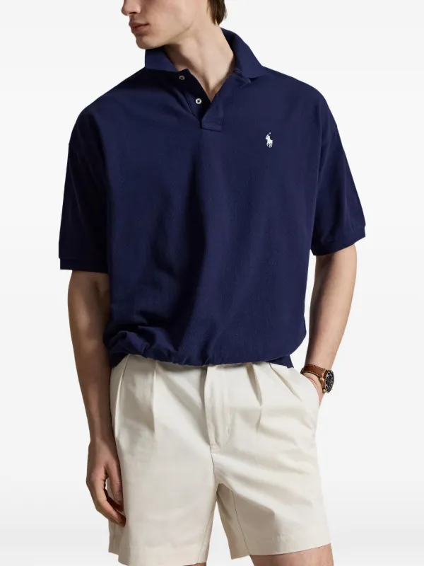 Polo Ralph Lauren Embroidered Polo Shirt | Blue | FARFETCH