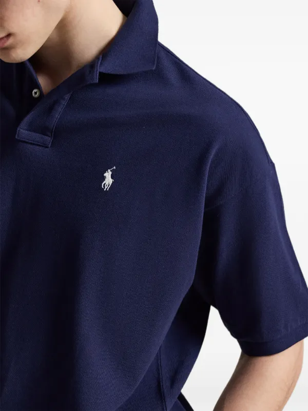 Polo Ralph Lauren Embroidered Polo Shirt | Blue | FARFETCH