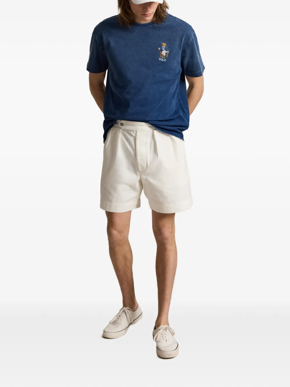 Polo Ralph Lauren T-shirt met geborduurd logo Blauw
