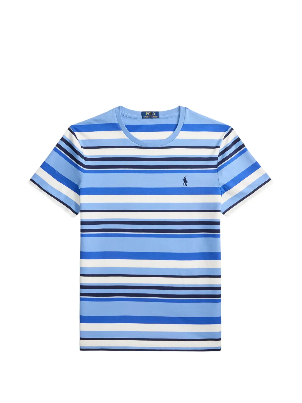 Polo Ralph Lauren T-shirt con logo a righe - Blu