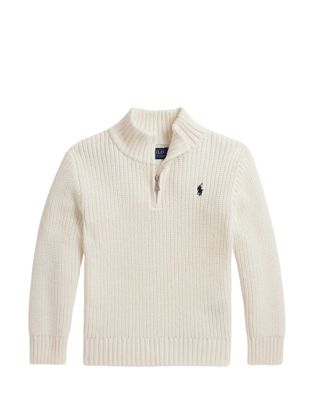 POLO RALPH LAUREN KIDS Maglione con mezza zip - Toni neutri