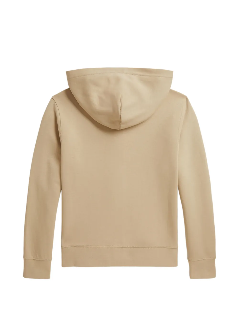 POLO RALPH LAUREN KIDS Hoodie met geborduurde pony en rits Beige