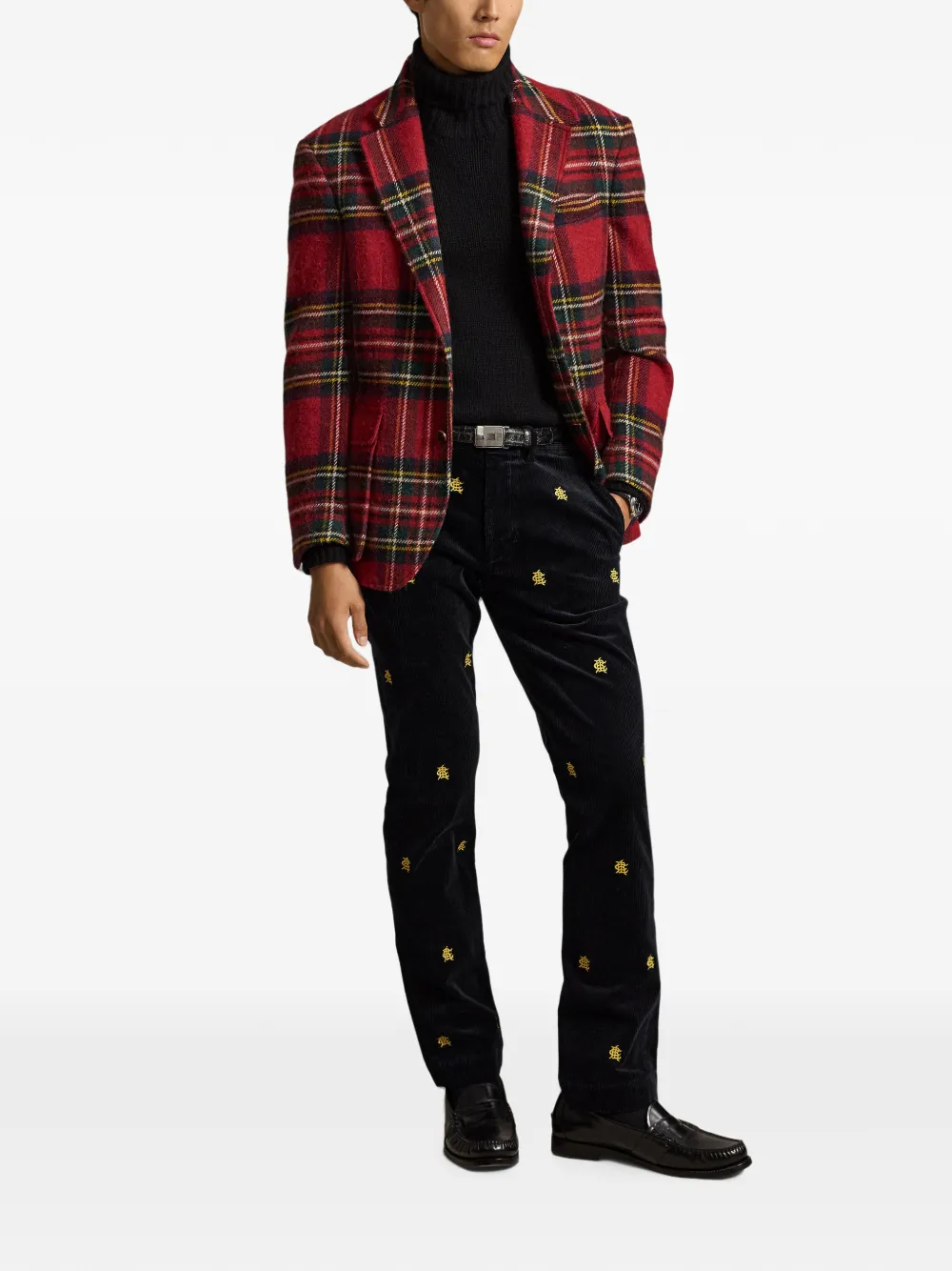 Polo Ralph Lauren Bedford Straight Fit ribfluwelen broek Zwart