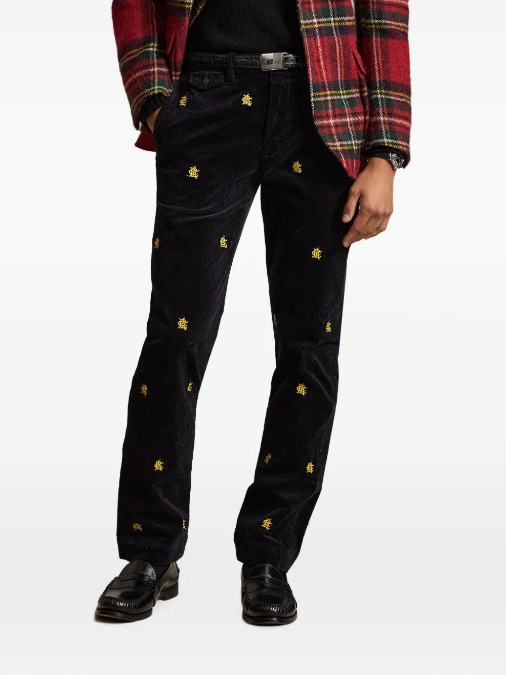 Polo Ralph Lauren Bedford Straight Fit ribfluwelen broek Zwart