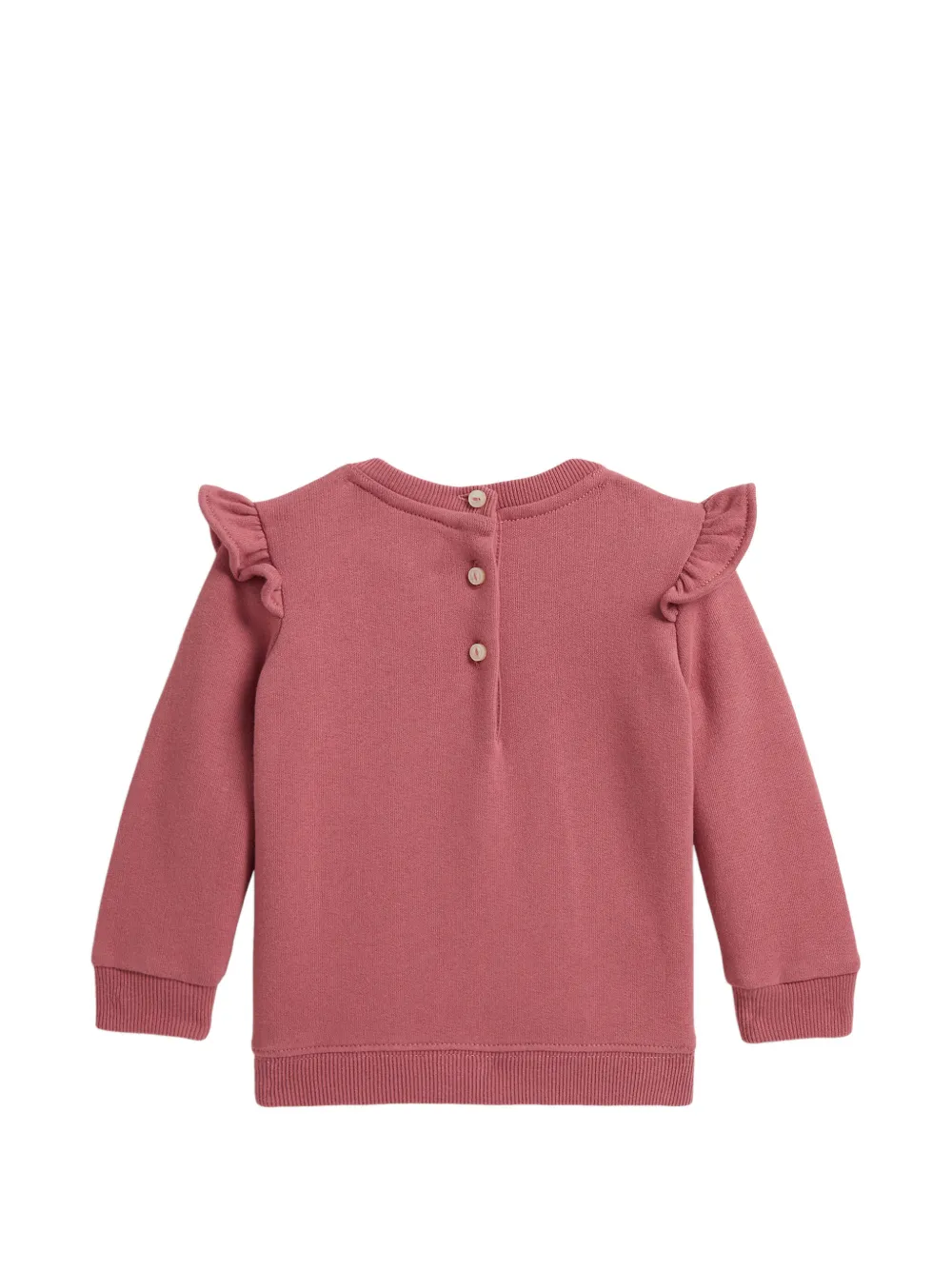 POLO RALPH LAUREN KIDS Polo Bear sweater met ruches Roze
