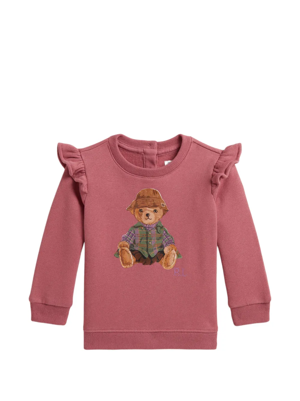 POLO RALPH LAUREN KIDS Felpa con stampa Polo Bear - Rosa