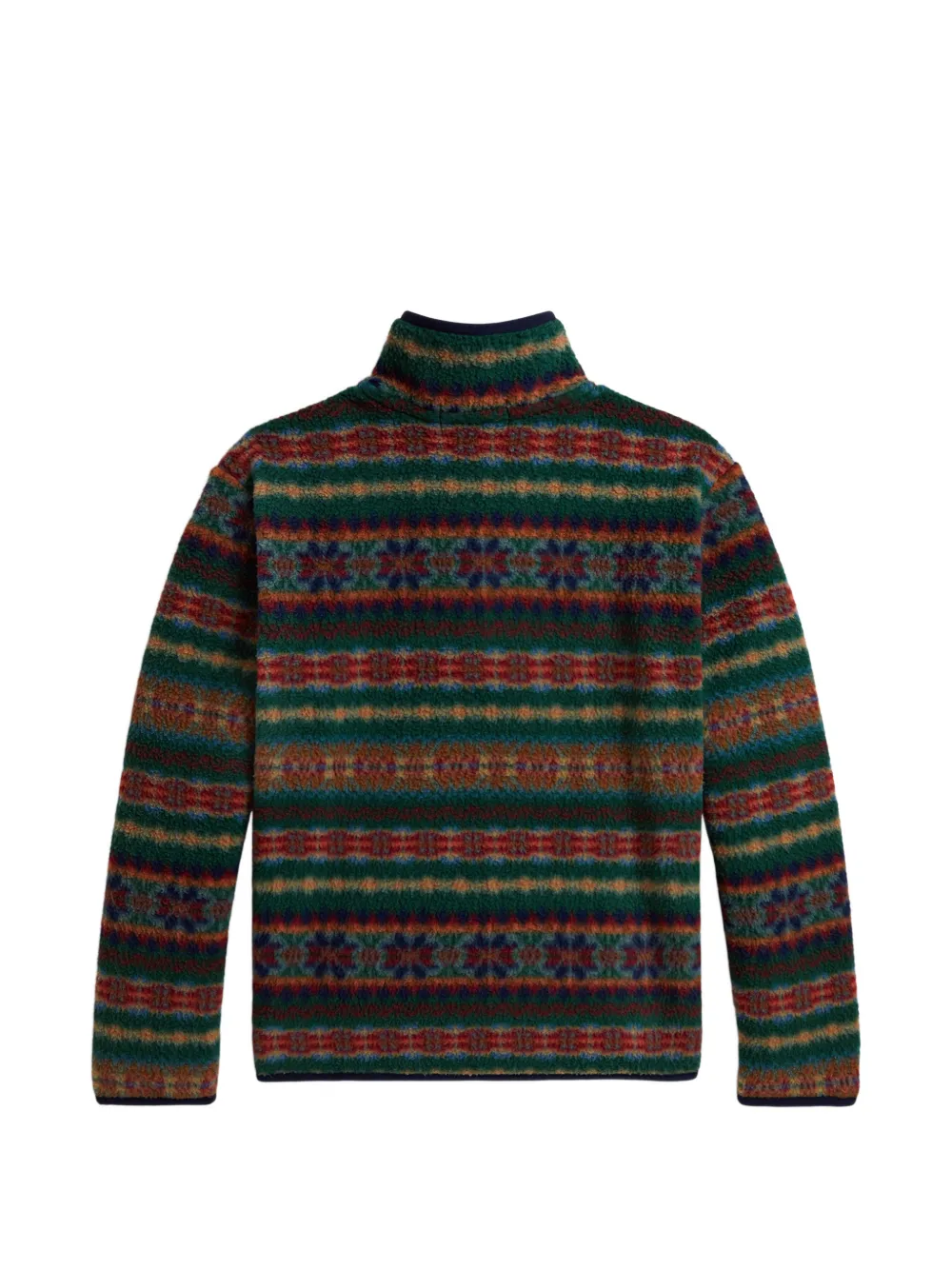 POLO RALPH LAUREN KIDS Fair Isle fleece trui Groen