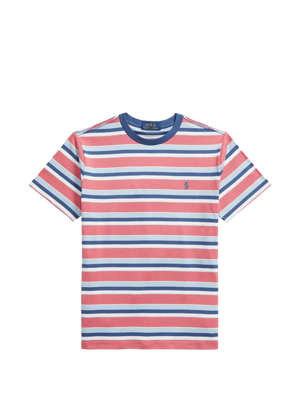 POLO RALPH LAUREN KIDS striped Pony T-shirt - Rosso