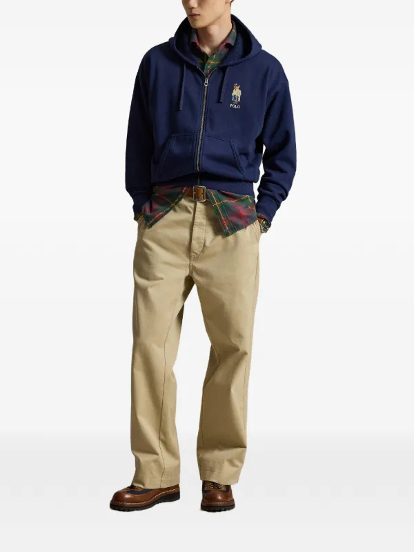 Polo Ralph Lauren Polo Bear zip-up Hoodie | Blue | FARFETCH