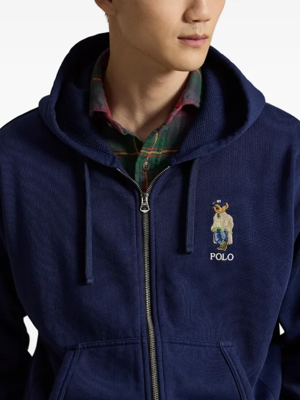 Polo Ralph Lauren Polo Bear zip-up Hoodie | Blue | FARFETCH