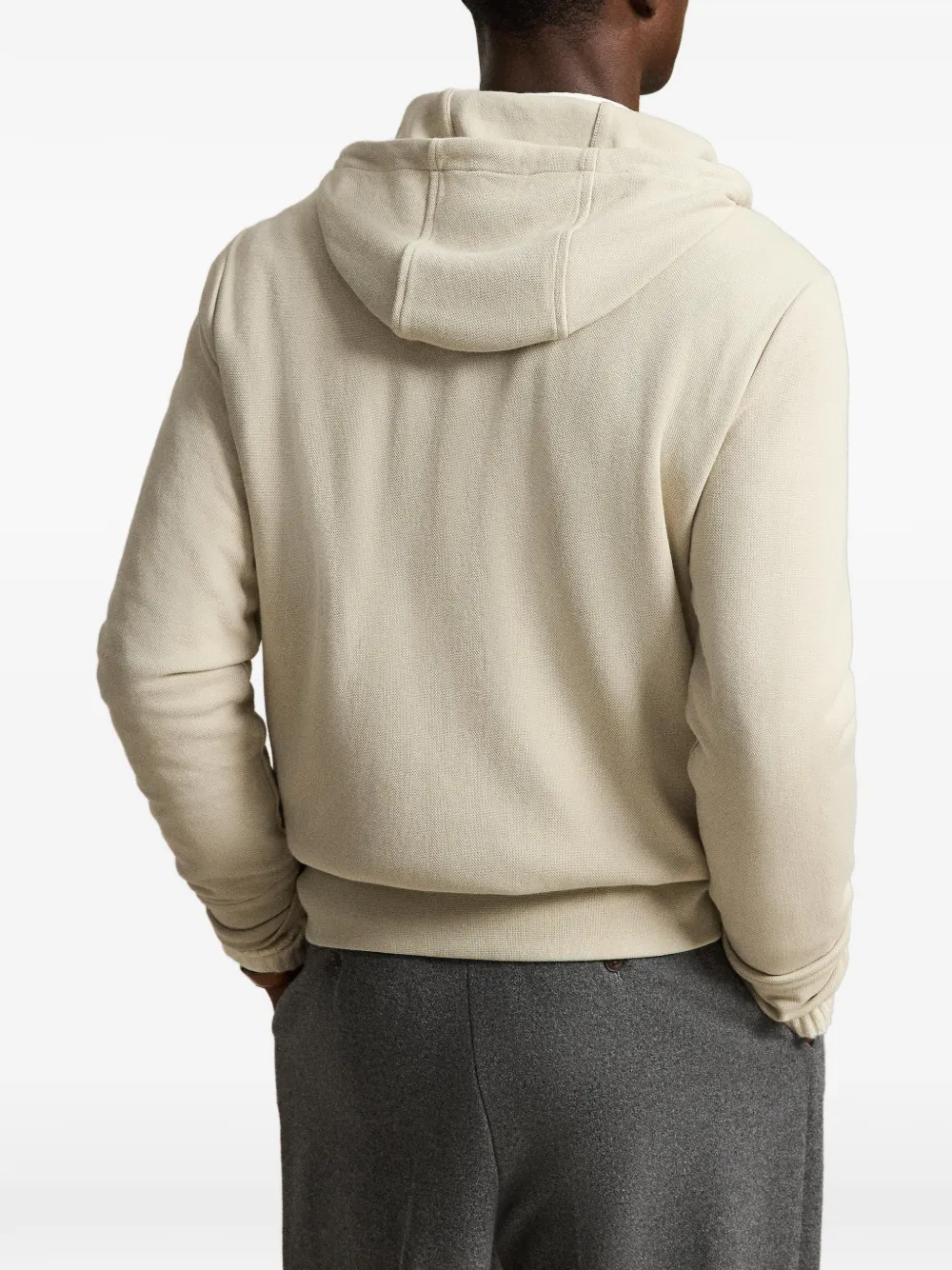 Polo Ralph Lauren Hybrid hoodie met rits Beige