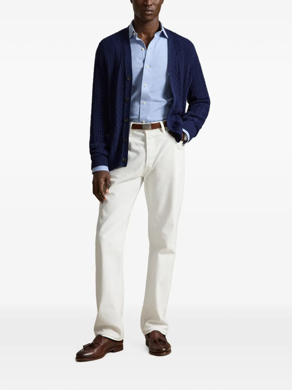 Polo Ralph Lauren Overhemd met geborduurd logo Blauw