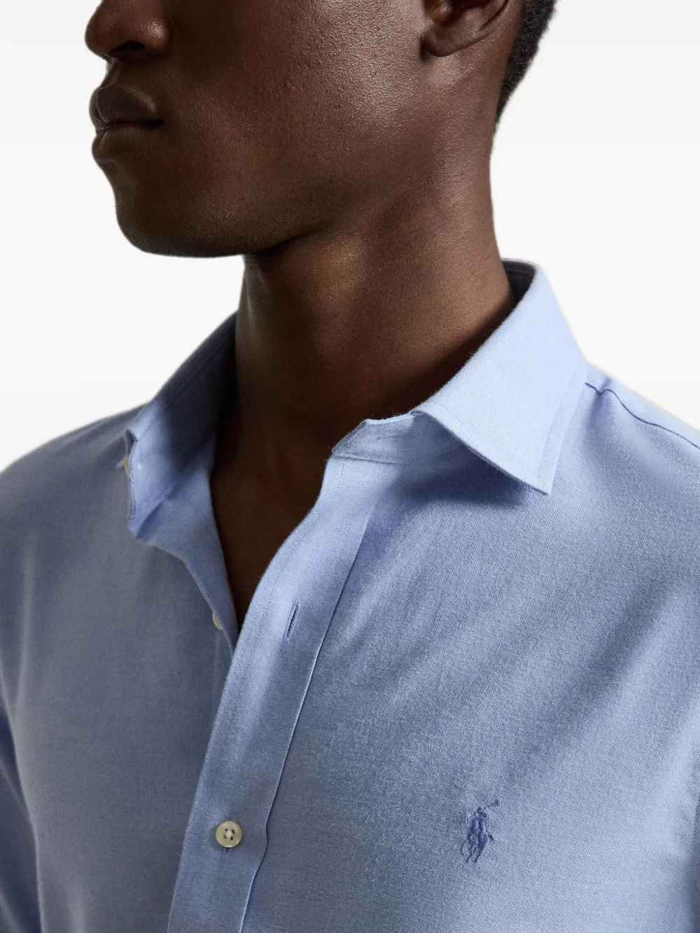 Polo Ralph Lauren Overhemd met geborduurd logo Blauw
