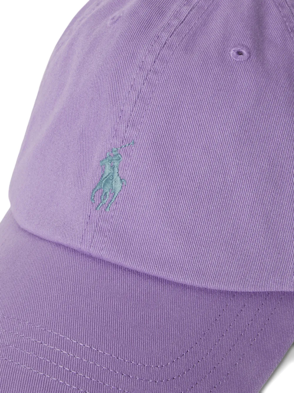 Polo Ralph Lauren Katoenen pet met borduurwerk Paars
